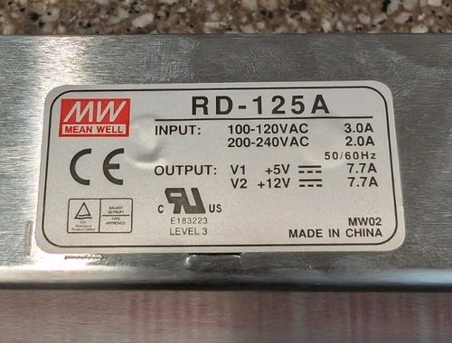 Mean well 125a alimentatore - mean,