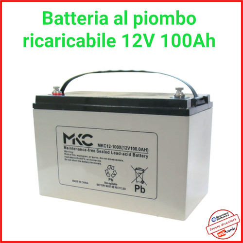 Batteria 12v 100a - batteria, piombo